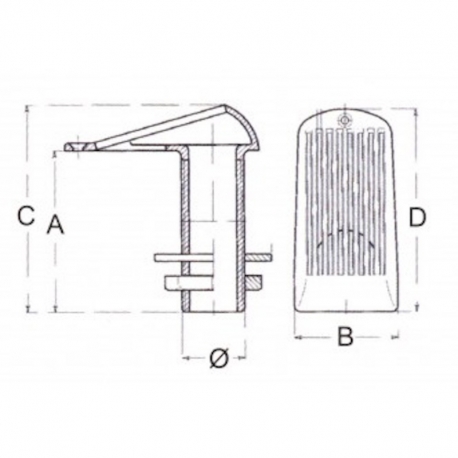 Bronzen zeekraan - Guidi