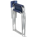Regista folding chair in anodized aluminium