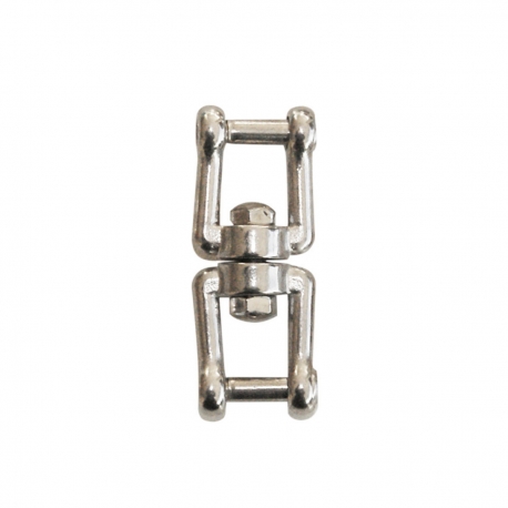 AISI 316 stainless steel swivel with hexagonal shackle pin.