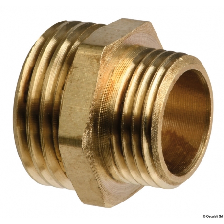 Brass double reduced nipple