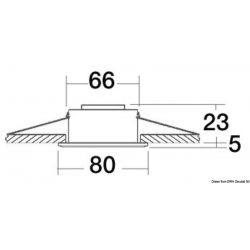 Recessed halogen ceiling light Asterope - Osculati 2