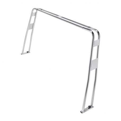 Roll bar for boat or inflatable boat in mirror polished stainless steel