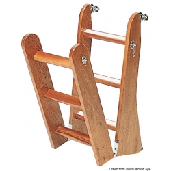 Mahogany wood ladder