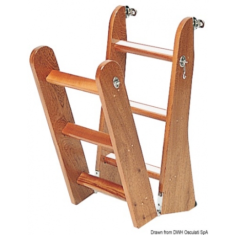 Mahogany wood ladder