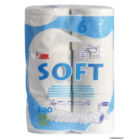 Soft water-soluble toilet paper - Fiamma