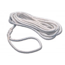 Vitt tvinnat polyester skarvat rep