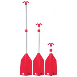 Tri-teleskopisk nødåre med båtkrok