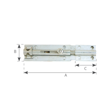 Stainless steel bolt lock holder