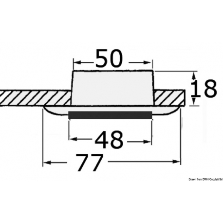 Nova Classic inbouw halogeen plafondlamp - Båtsystem
