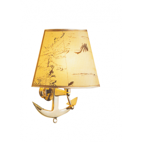 Electric lamp with anchor