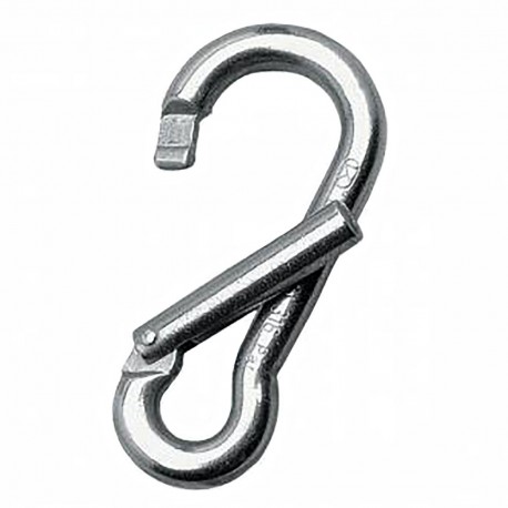 AISI 316 stainless steel carabiner with cross opening
