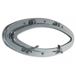 Elliptical chromed brass watertight porthole