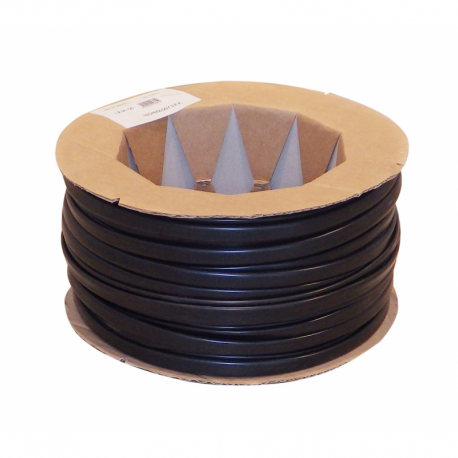 Flameproof black PVC cable conduit