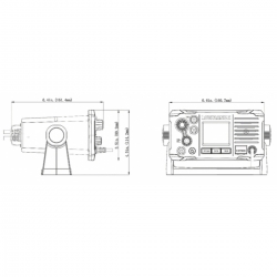 Lowrance Link-6 Marin VHF-radio med fast montering 2