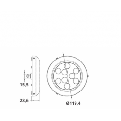9 LED underwater light 2