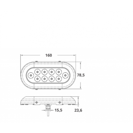 10 LED-undervannslys