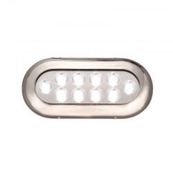 10 LED underwater light with AISI 316 stainless steel frame