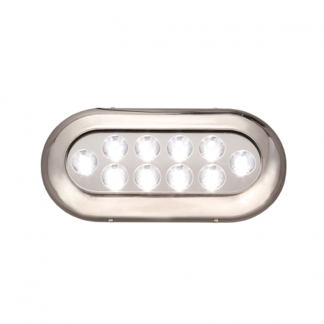 10 LED underwater light with AISI 316 stainless steel frame