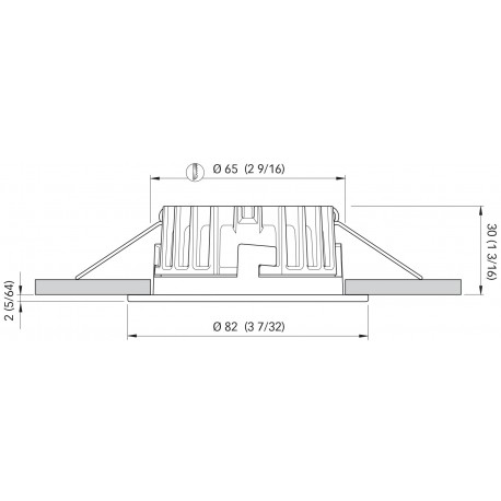 RVS inbouwspot model KAI XP LP 4W IP66