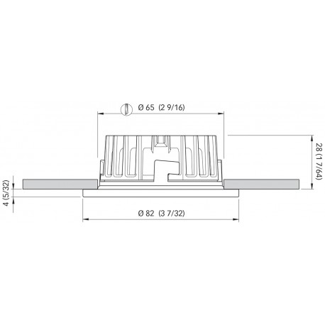 RVS inbouwspot model KAI XP LP 4W IP66