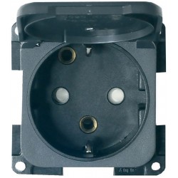 Schuko 230V socket with protection cover