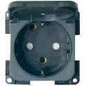 230V Schuko-uttag med skyddskåpa