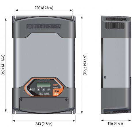 Quick SBC NRG 500 FR battery charger - High efficiency