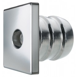 Square courtesy light in AISI 316 stainless steel - Quick TESS