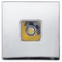 Square courtesy light in stainless steel AISI 316 - Quick Mod. LIDA