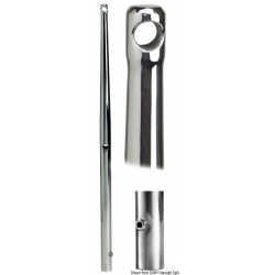 Peilikiillotetut AISI 316 ruostumattomasta teräksestä valmistetut urospuoliset jalustatolpat 2