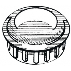 Krominen ABS-päätykorkki putkille