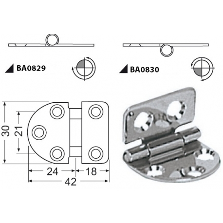 Stainless steel hinge