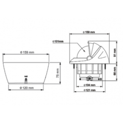 Plastimo Offshore 115 uppoasennettava kompassi 2