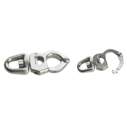 Stainless steel snap hook for sheets, halyards, spinnakers