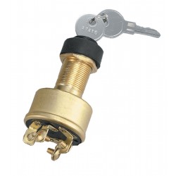 4-polig mässingsstartnyckel - med gummikåpa