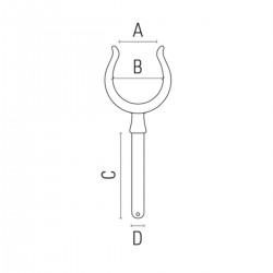 Chromium-plated brass folding ladder 2