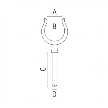 Forkrommet messing sammenleggbar årelås