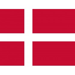 Denmark flag in 100 % polyester stamina fabric