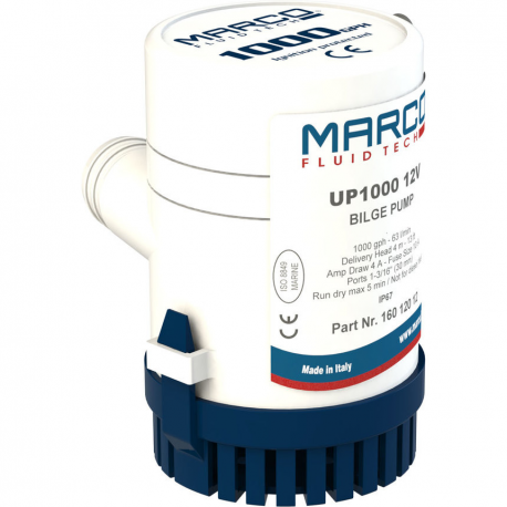 Bilge pump MARCO UP1000 24 V 63 L/min