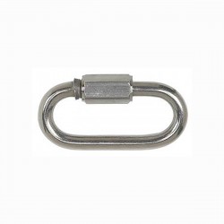 Stainless steel ring with screw opening for chain junction