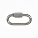 Stainless steel ring with screw opening for chain junction