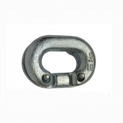 Steel fitting, for joining calibrated chain