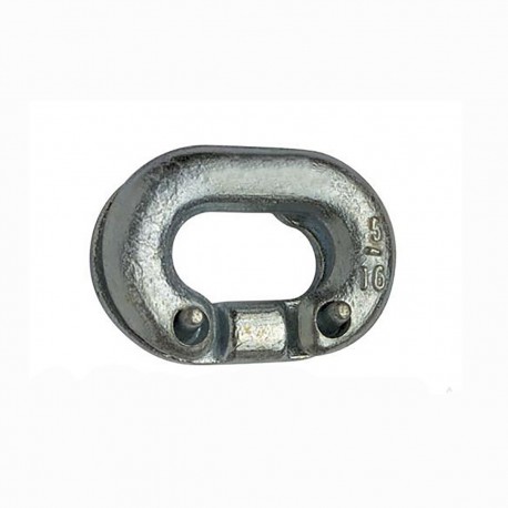 Steel fitting, for joining calibrated chain
