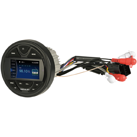 Osculati M3-TFT dashbordradio med fjernkontroll og DAB-antenne