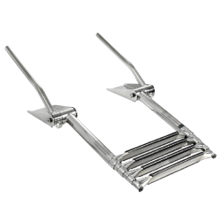 Scaletta telescopica EasyUp sopra plancetta con maniglie 2