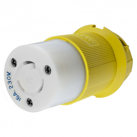 Polycarbonate 16A watertight socket 220V - Hubbell
