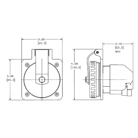 16A Ruostumattomasta Teräksestä Vedenpitävä Pistoke 220V - Hubbell