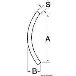 Spiegelgepolijst en beschermd roestvrijstalen spatbordprofiel - Osculati 2