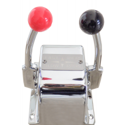 Messing bedieningskast met twee hendels 2