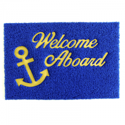 Welcome" non-slip PVC mat mm.900x600